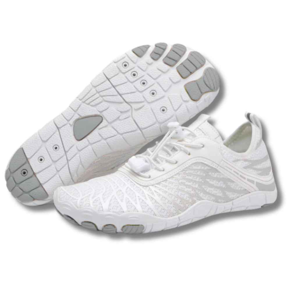 Lorax Pro Healthy &amp; Non-Slip barefoot Orthotic Shoes - White Gray