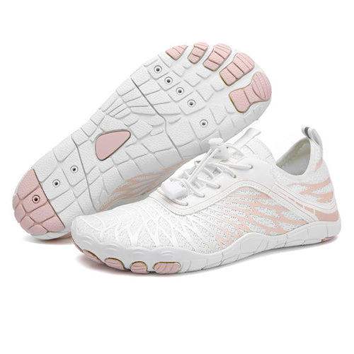 Lorax Pro Healthy &amp; Non-Slip barefoot Orthotic Shoes - White Pink