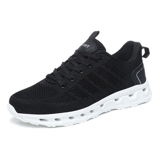Men's Orthopedic Shoes Walking Athletic Sneakers - Black White