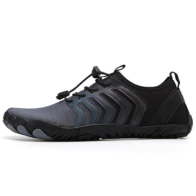 Midnight Black Trail V-Runner Pro - Universal Non-Slip Barefoot Orthotic Shoes