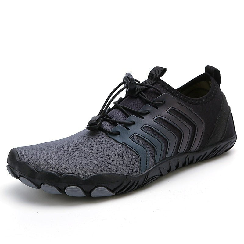 Midnight Black Trail V-Runner Pro - Universal Non-Slip Barefoot Orthotic Shoes