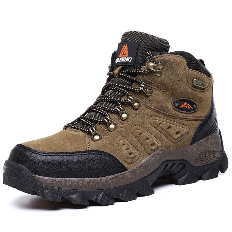 Montana Mountains Men's Hiking Boots Orthotic Shoes - Brown