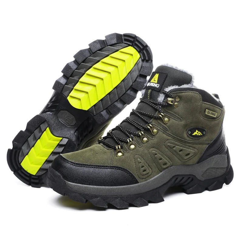 Montana Mountains Men's Hiking Boots Orthotic Shoes - Green