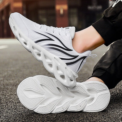 Neuropathy Relief Cushion Trainer's Orthotic Shoes - White