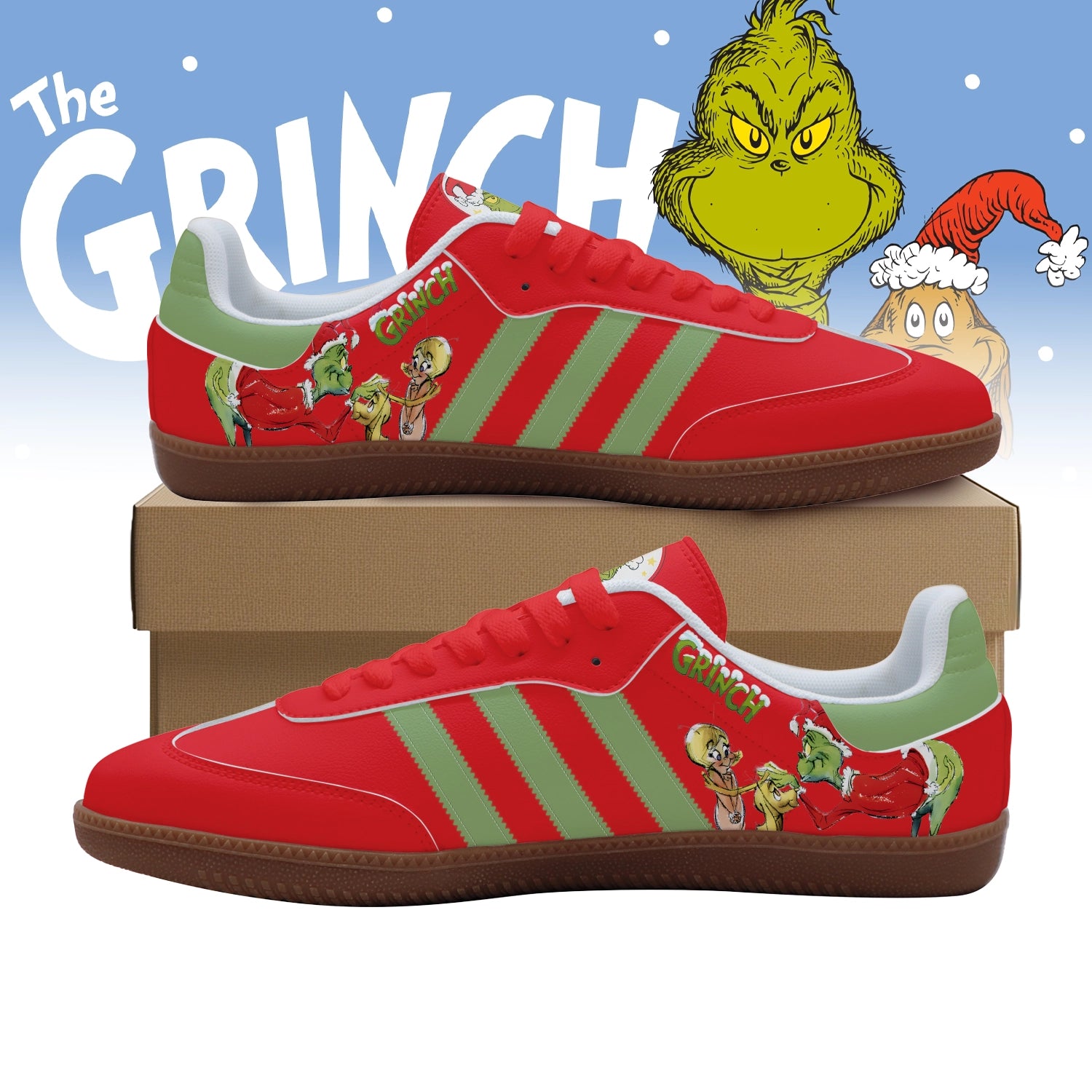 Footwearstorm The Grinch Adidas Samba Shoes For Men And Women 1