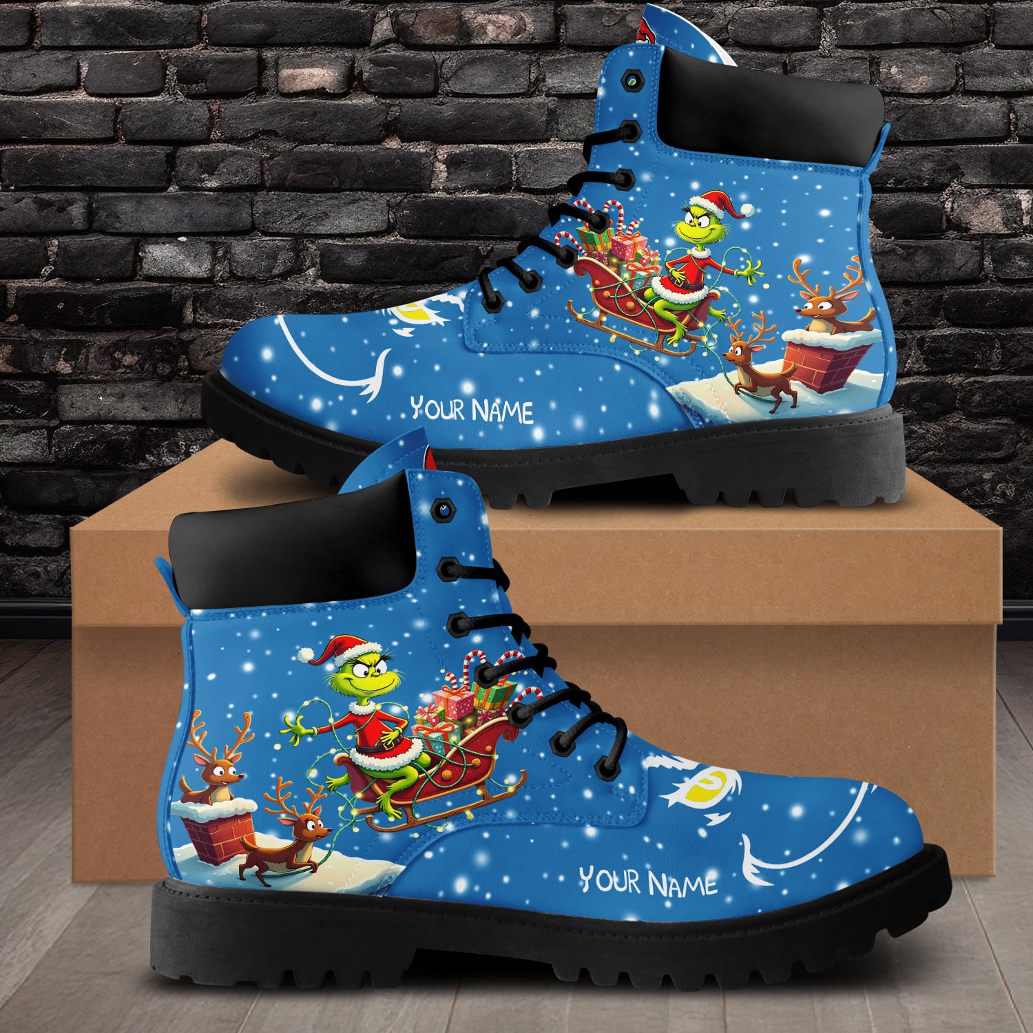 Footwearstorm The Grinch Boots Shoes For Men And Women 1