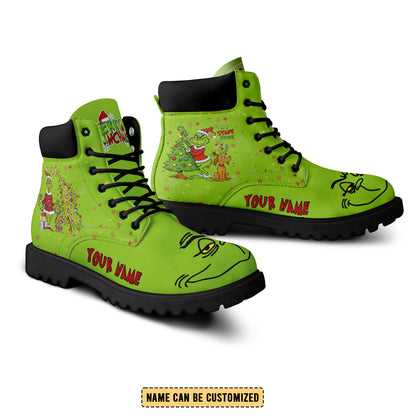 Footwearstorm The Grinch x Christmas Boots Shoes For Men And Women 2