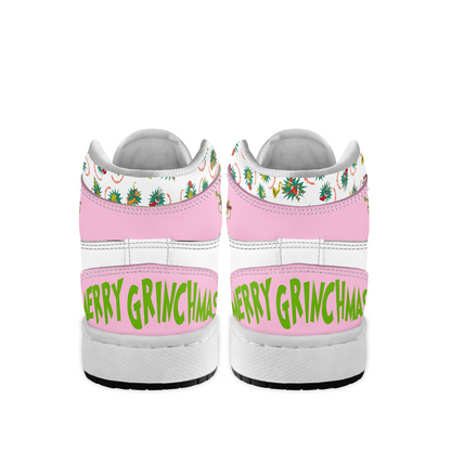 Footwearstorm The Grinch x Christmas AJ1 High Sneakers Shoes For Men And Women 2