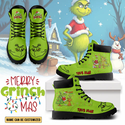 Footwearstorm The Grinch x Christmas Boots Shoes For Men And Women 2