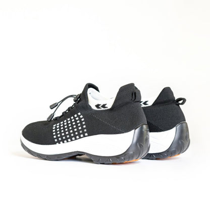 Stretch Cushion Orthotic Shoes - Black White