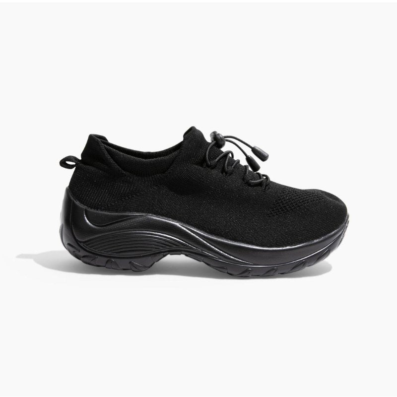 Stretch Orthotic Shoes Cushion Orthotic Shoes - Midnight Black