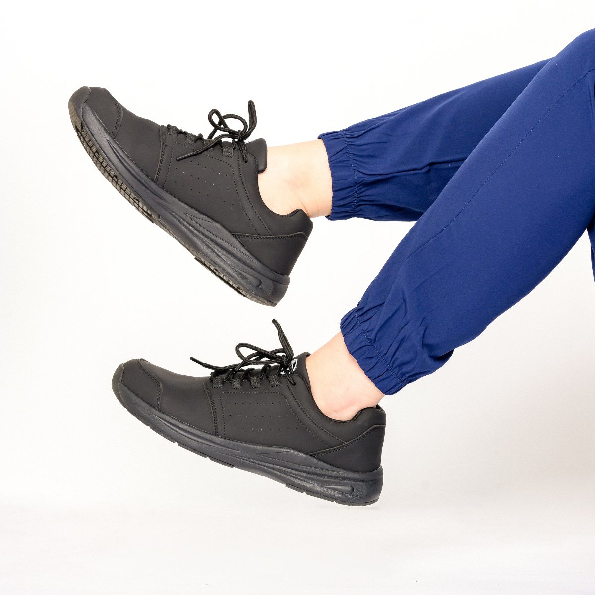 Stride Cushion Orthotic Shoes - Midnight Black