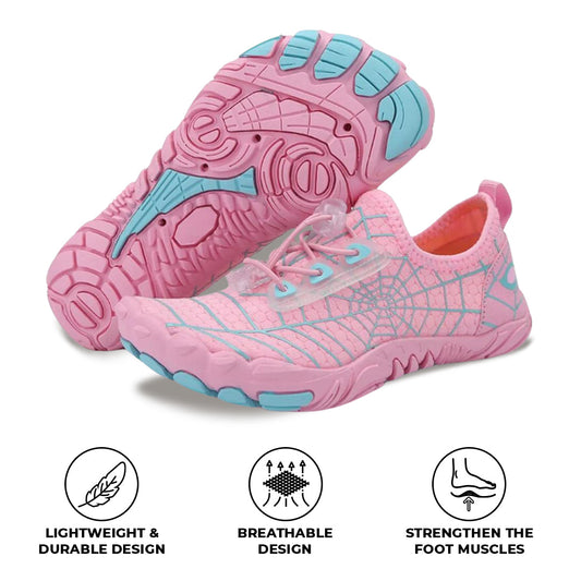 SwiftStride Quick Dry Barefoot Orthotic Shoes - Pink