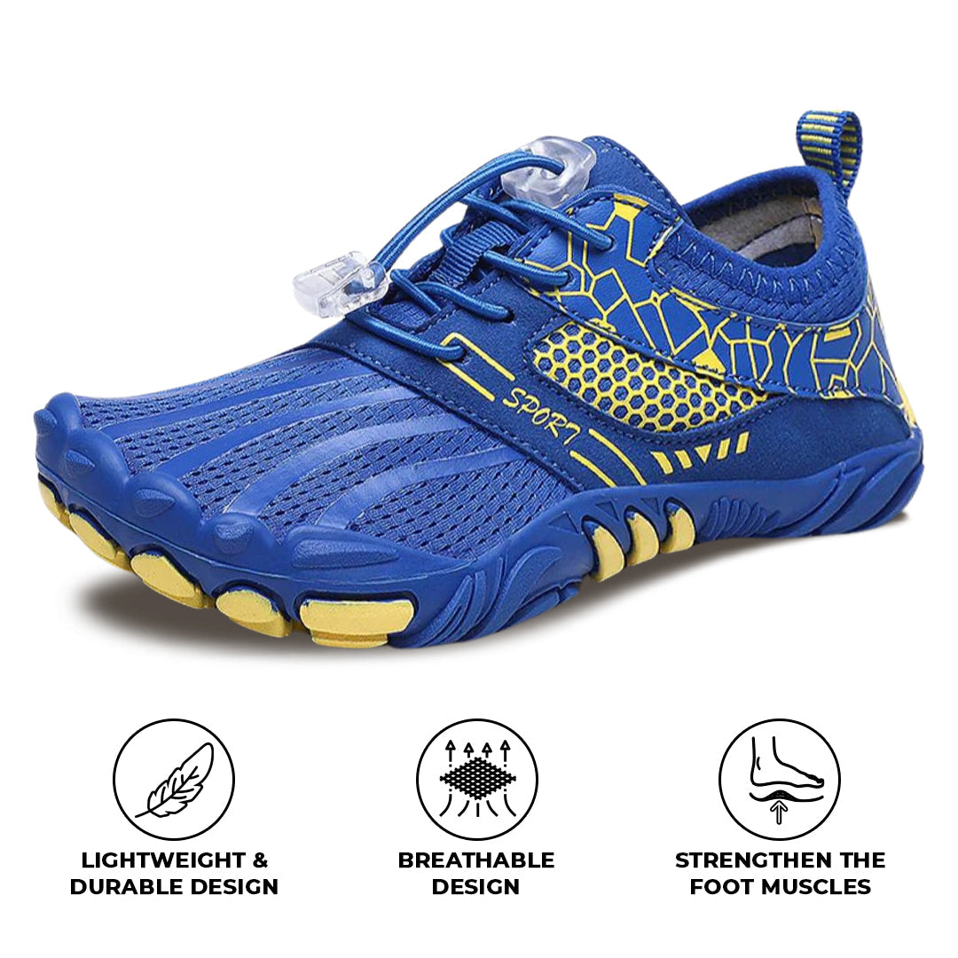 TeenTreads Non-Slip Barefoot Hike Footwear - Blue