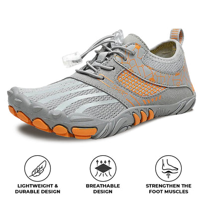 TeenTreads Non-Slip Barefoot Hike Footwear - Gray