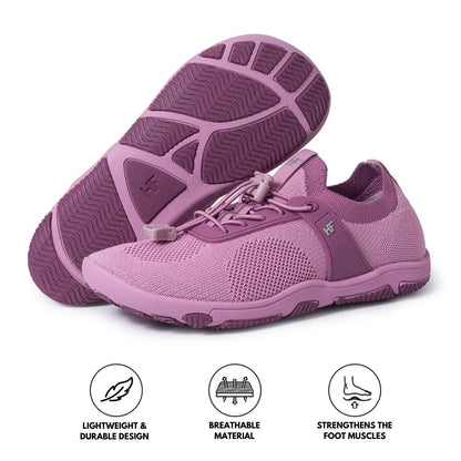 Theora Pro - Ergonomic Supportive &amp; Non-slip Barefoot Hike Footwear - Purple