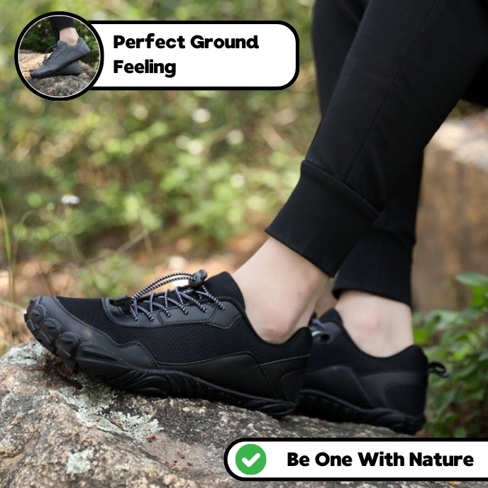 TrailMaster Lite Non-Slip Barefoot Orthotic Shoes - Black