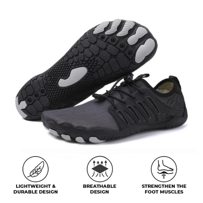 UniGrip Optimal Health &amp; Traction Orthotic Shoes - Black