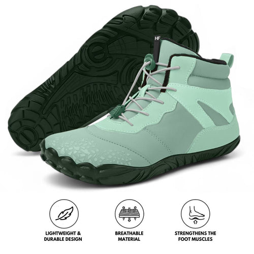 Vindra Flex - Non-slip &amp; Universal Winter Barefoot Hike Footwear - Green