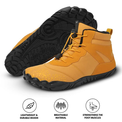 Vindra Flex - Non-slip &amp; Universal Winter Barefoot Hike Footwear - Yellow