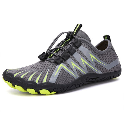 WildStride Pro: All-Terrain Grip Barefoot Hike Footwear - Gray