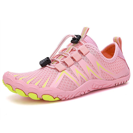 WildStride Pro: All-Terrain Grip Barefoot Hike Footwear - Pink