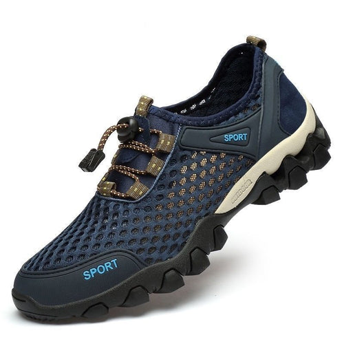 ZenStride Wide Toe Box Hiking Orthotic Shoes Healthy &amp; Non-Slip barefoot Orthotic Shoes - Blue